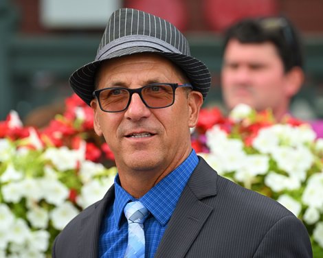 Trianer Kelly Breen. Andiamo a Firenze with Irad Ortiz Jr. wins the Funny Side. <br>
Travers week at Saratoga Race Course on Aug. 26, 2022. Trianer Kelly Breen. Andiamo a Firenze with Irad Ortiz Jr. wins the Funny Side. <br>
Travers week at Saratoga Race Course on Aug. 26, 2022.
