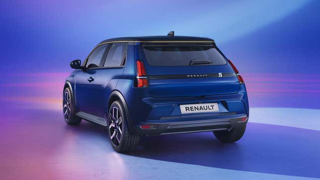 Image for article titled Renault 5 E-Tech's Denim Interior Is A Throwback To The 1980s R5 Blue Jeans Edition