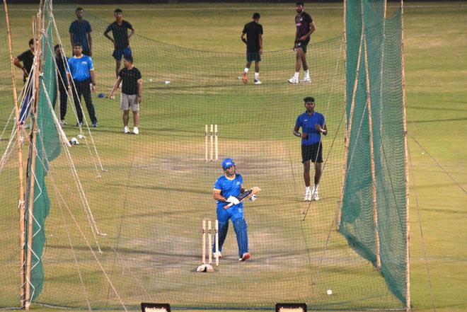 Sachin Tendulkar during a practice session ahead of the  Road Safety World Series 2022 (RSWS) cricket match between India and South Africa in Kanpur.