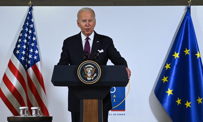 Biden calls on G-20 to help address global supply-chain issues