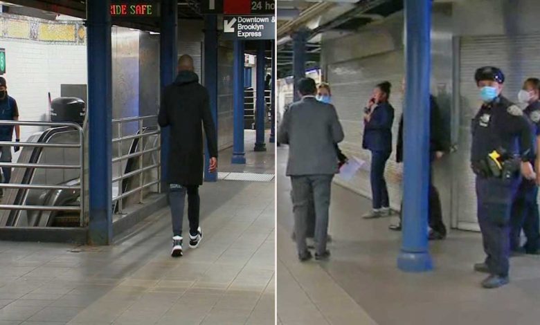 Subway rider slashed in face with sharp object on Manhattan train during dispute
