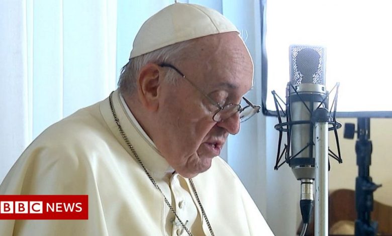 Pope urges 'radical' climate response in exclusive BBC message