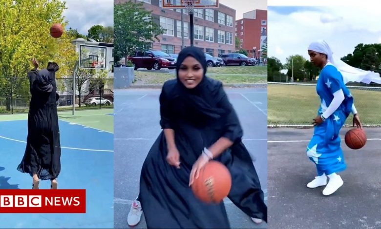 The viral basketball star changing views on Muslim women in sport