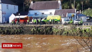 Haverfordwest: River Cleddau search for 'people in distress'