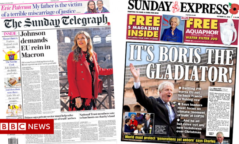 The Papers: 'Rein in Macron', and 'gladiatorial' moment for Boris