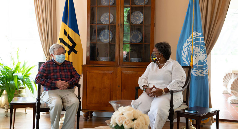 In Barbados, Guterres highlights power of ‘youth voices’ ahead of key trade and development conference |