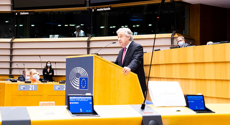 UN chief urges European Parliament to support COVID vaccines for all |
