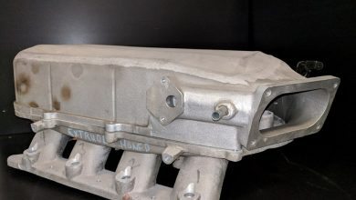 Prototype 2000 Mustang SVT Cobra R intake manifold found in a basement