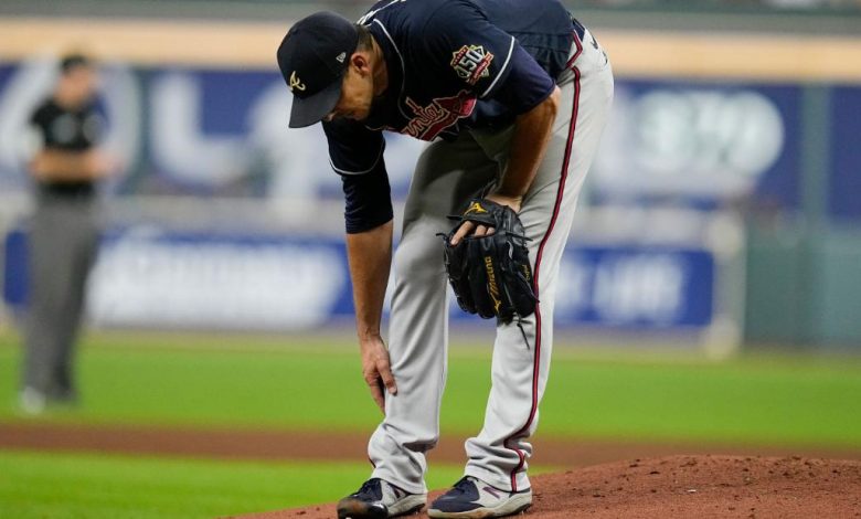 Charlie Morton: Braves pitcher fractures bone in his leg, leaves World Series game in third inning
