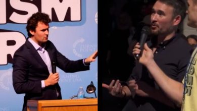 'When do we get to use the guns?': Man shut down at right-wing event
