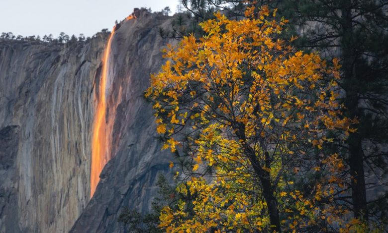 California's record rain re-ignites Yosemite's famed 'firefall'