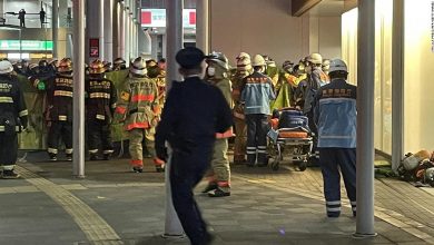 Tokyo train fire: Man wielding knife sets fire to Tokyo train, injuring at least 17 - reports