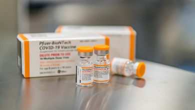 The Pfizer-BioNTech COVID-19 vaccine for children, being labelled and packaged at a European manufacturing facility.