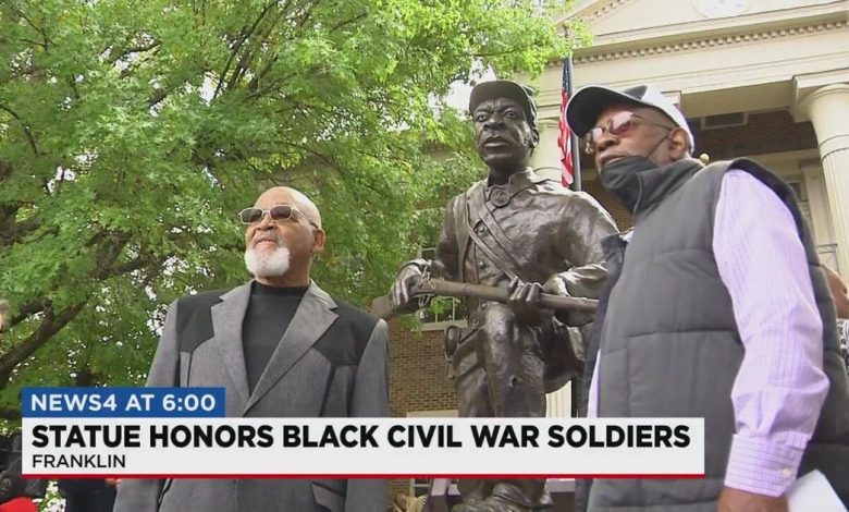 Statue commemorating black soldiers' struggle during the Civil War unveiled in Franklin | News