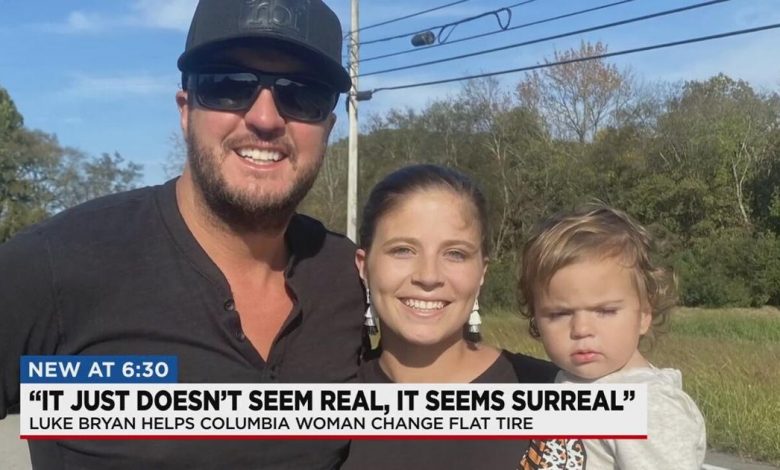 Luke Bryan helps Columbia woman with flat tire | Entertainment