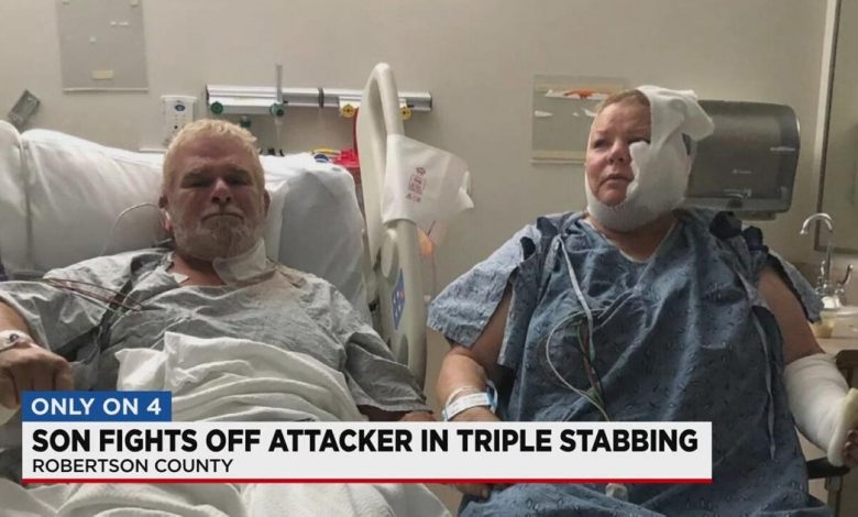 Robertson County man fights off attacker who allegedly stabbed parents, pregnant sister | Local