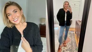 Collarless Sherpa Jacket From Old Navy | Editor Review