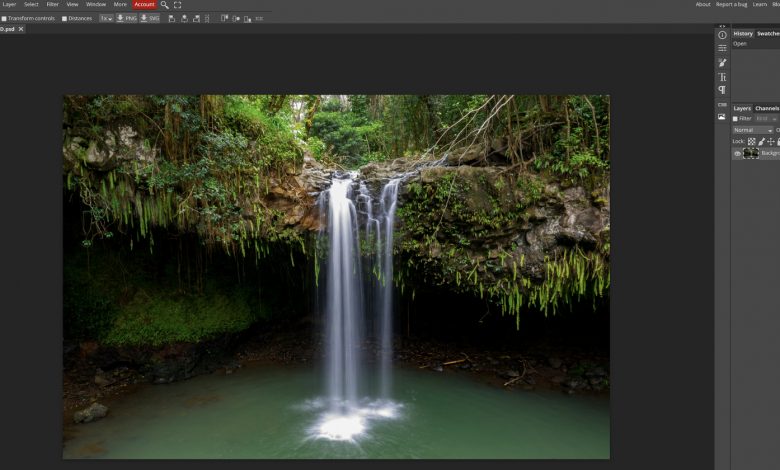Photopea Update Adds Noise Reduction, Color Spaces, and More