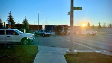 Train collision with pedestrian once again cuts off access to Maple Crest neighbourhood - Edmonton