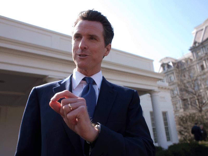 California virus cases stop falling, governor urges caution