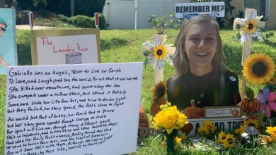 Gabby Petito memorial grows outside Laundrie family home