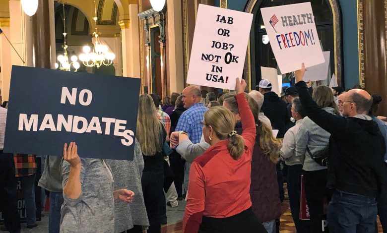 Iowa approves jobless benefits for people who were fired for being unvaccinated : NPR