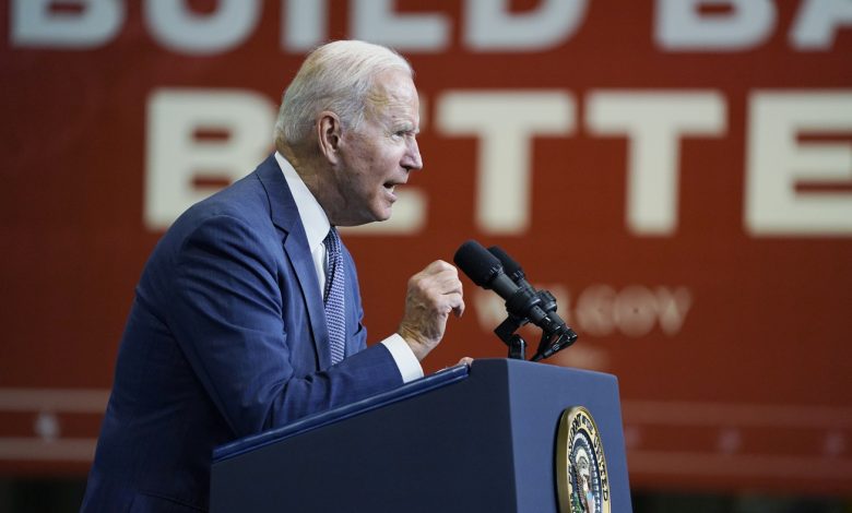 Biden unveils spending framework he thinks Democrats can pass : NPR