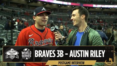 'The crowd brought it tonight' — Austin Riley talks Braves' Game 3 win &amp; playing in bad weather conditions I Flippin' Bats