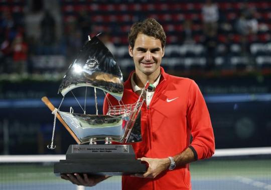 Roger Federer comeback: Healthy Federer claims first title of 2014 with win at Dubai [VIDEO] : TENNIS : Sports World News