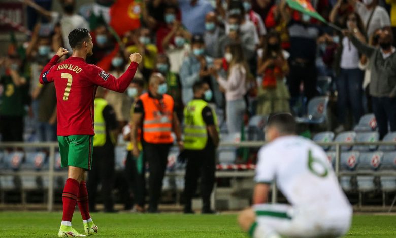 Ronaldo Breaks International Scoring Record After Portugal Edges Ireland in 2022 World Cup Qualifier : SOCCER : Sports World News
