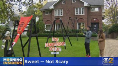 Father-Son Duo Creates Conveyor Belt To Safely Deliver Halloween Treats During Pandemic – CBS Chicago
