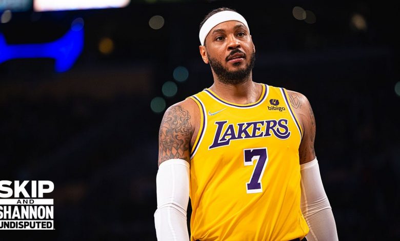 Skip Bayless on Lakers-Hornets: Carmelo Anthony was the biggest reason for their 14-point lead and win I UNDISPUTED