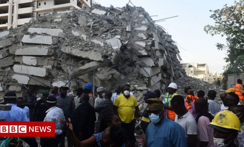 People feared trapped in Nigeria high-rise collapse in Lagos