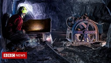 Slate mines: Hidden world's beauty revealed by explorer