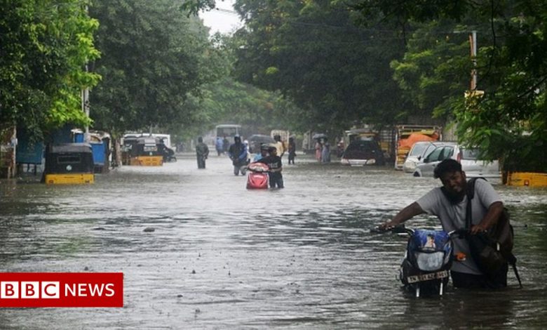 Chennai floods: Heavy rains bring Indian city to standstill