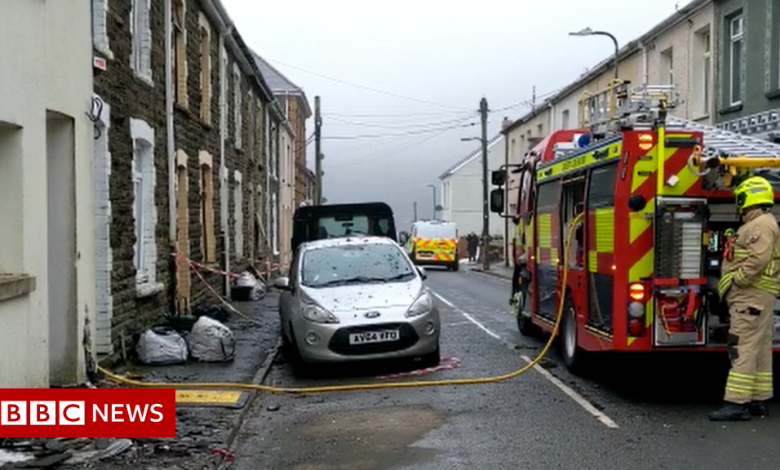 Several homes in Blaengwynfi evacuated after fire