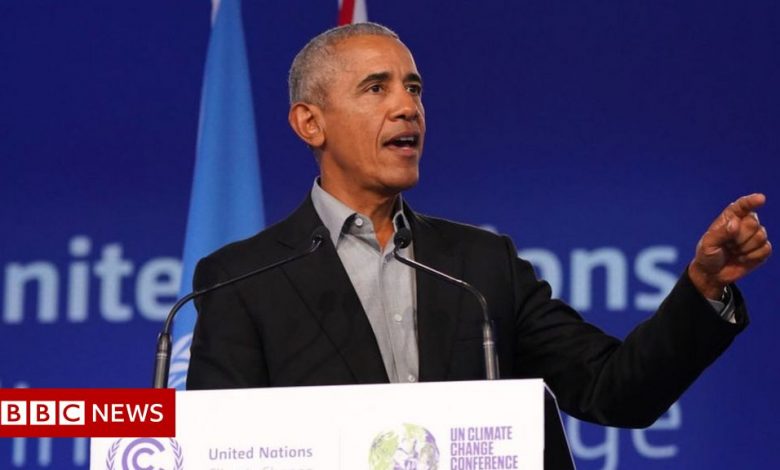COP26: Obama tells young people to stay angry on climate fight