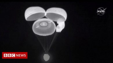 Astronauts return to Earth on SpaceX capsule