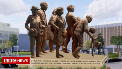 Vivid memorial sculpture unveiled in Barnsley