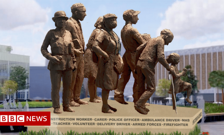 Vivid memorial sculpture unveiled in Barnsley