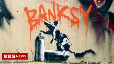 Banksy art painted over by Christopher Walken on TV show's set