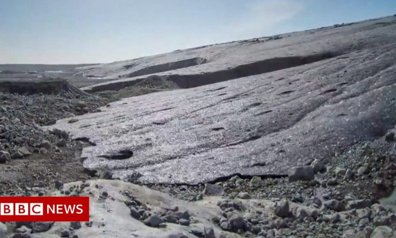 Time-lapse video shows Iceland glacier shrink