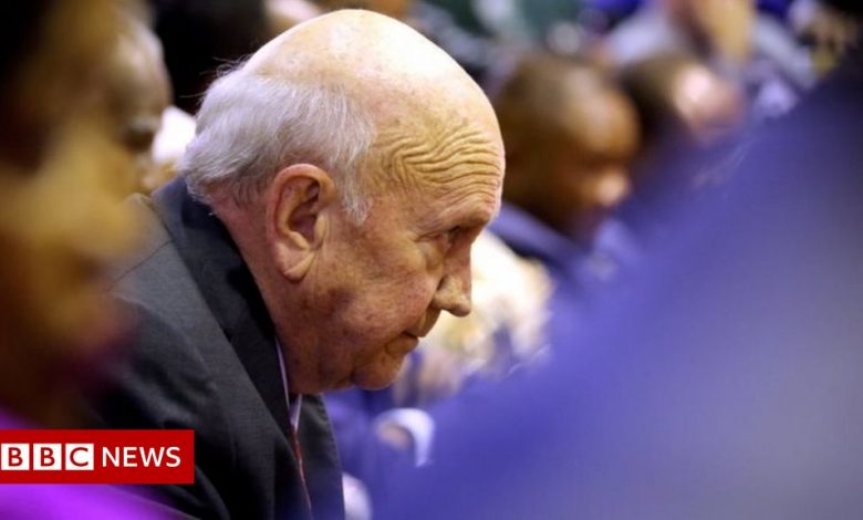South Africa's former President FW de Klerk dies at 85