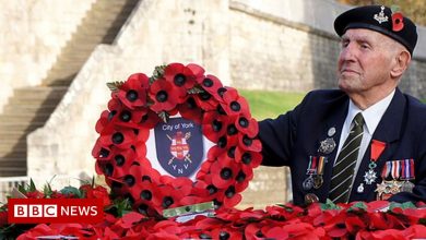 Last Armistice Day wreath laid by York ex-railway workers