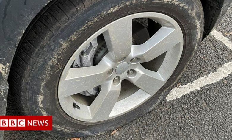 COP26: Activists deflate tyres on 'luxury' cars in Glasgow