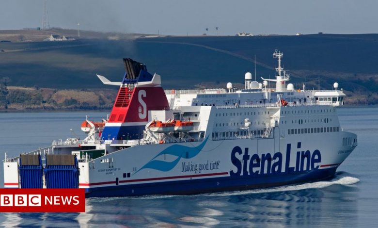 What happened to Stranraer after the ferry left?