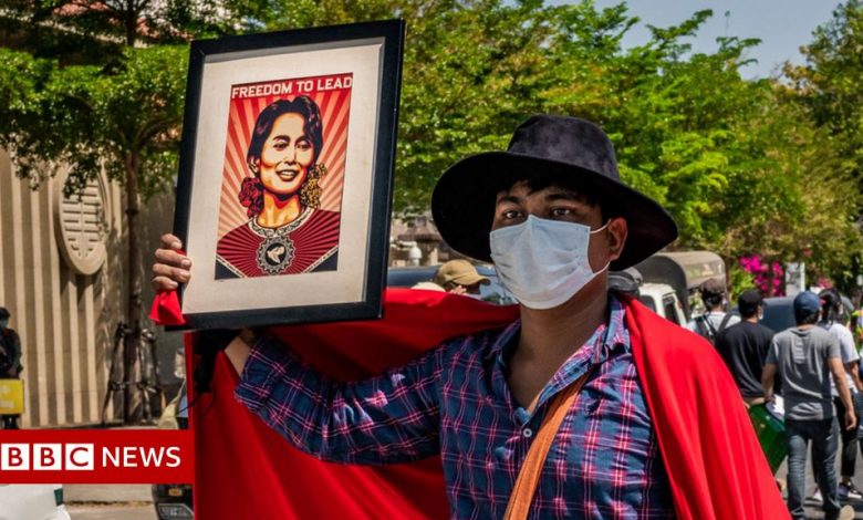 Aung San Suu Kyi was accused by the Myanmar government of election fraud