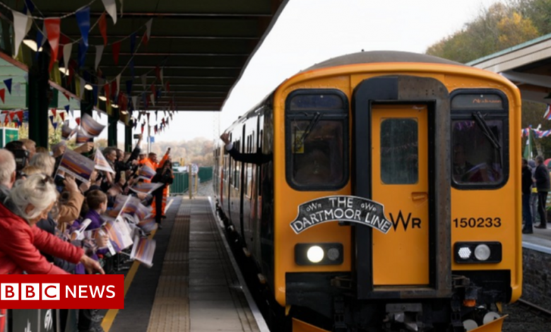 Trains restart on Dartmoor railway line after 49 years