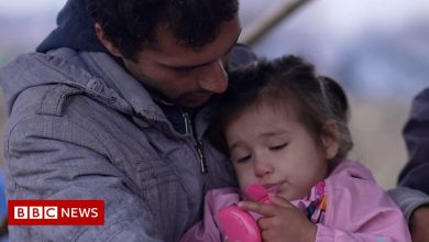 Families of asylum seekers stranded on the edge of Europe