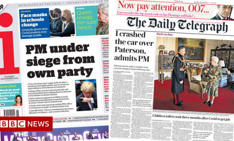 Press headlines: 'car crash' of Prime Minister and Queen back on duty